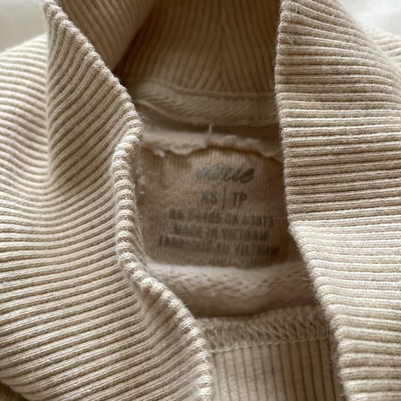 Aerie Mock Neck Oversized Sweatshirt - Picture 3 of 4